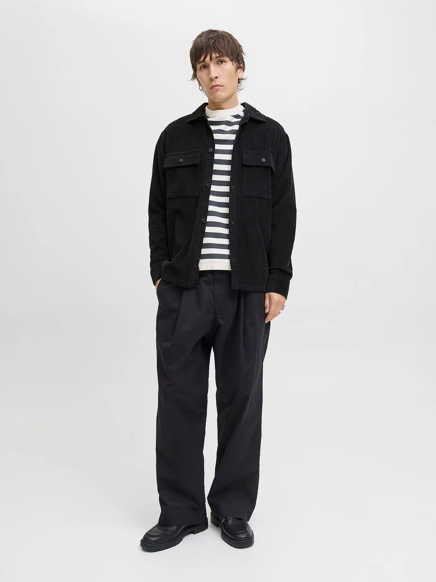 JACK & JONES | Overshirt JJEPERFECT | schwarz